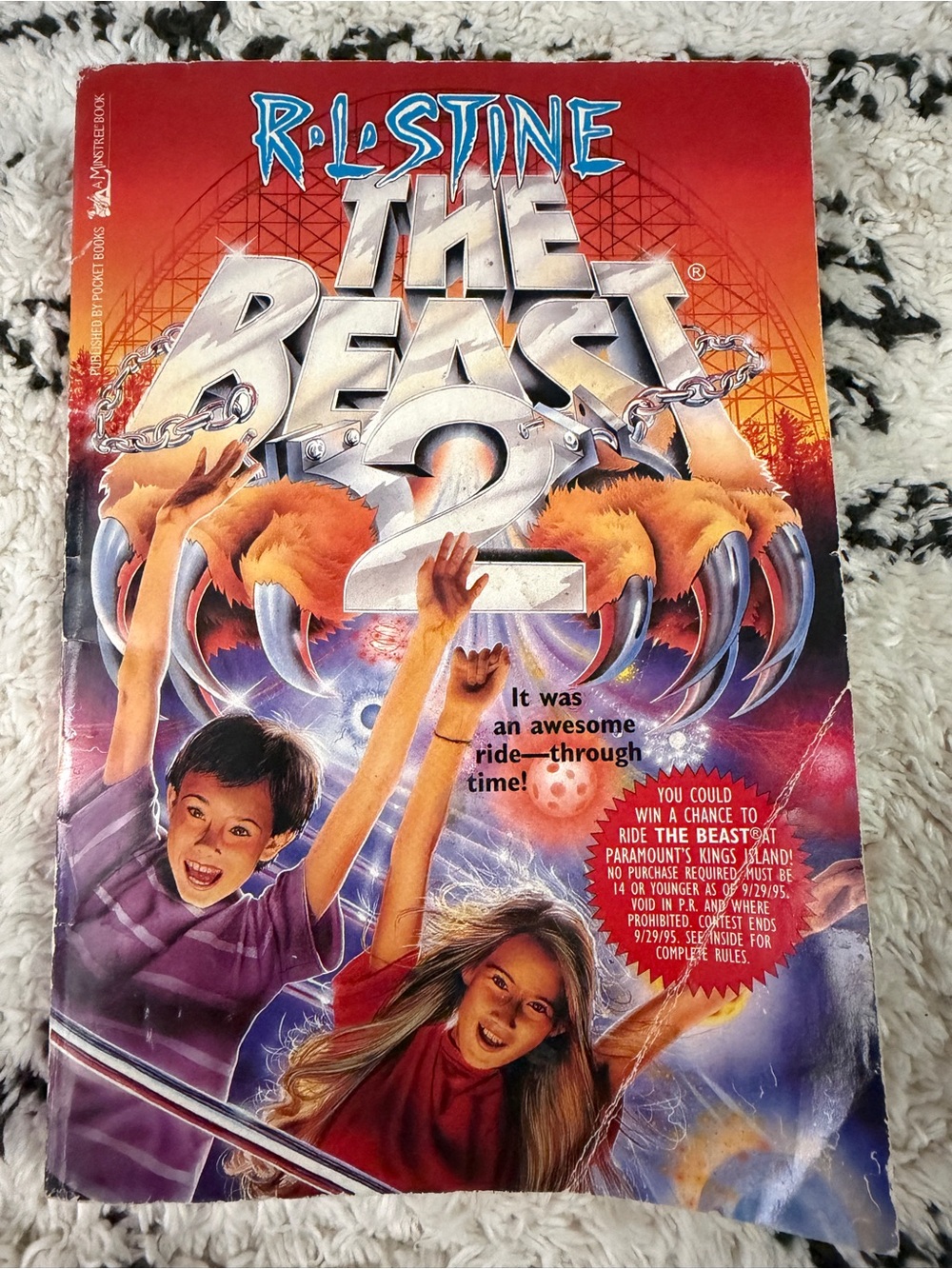 R.L. Stine The Beast 2 1995 First Printing Minstrel Paperback Paramount Ride